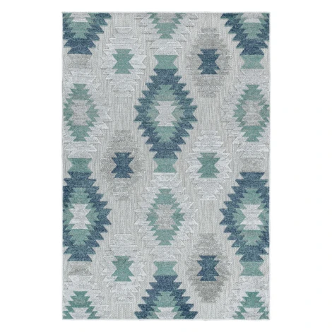 Kusový koberec Bahama 5153 Blue – na ven i na doma, 140x200, modrá, chodba / předsíň, Ayyildiz