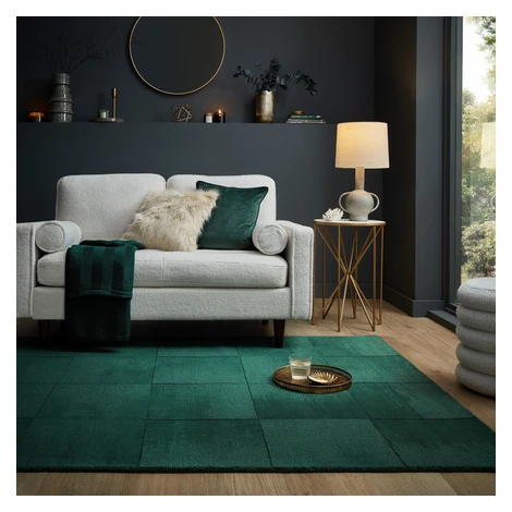 Kusový koberec Demi Check Ombre Green, 200x290, zelená, ložnice, Flair Rugs