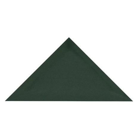 Čalouněný akustický panel nástěnný Riwiera 38 tm. zelená trojúhelník - Hexagon 6x15 cm Egibi