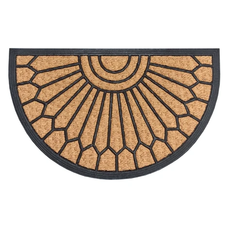 Rohožka Mix Mats Cocos 105685 - na ven i na doma, 45x75 půlkruh, hnědá, chodba / předsíň, Hanse  Hanse Home