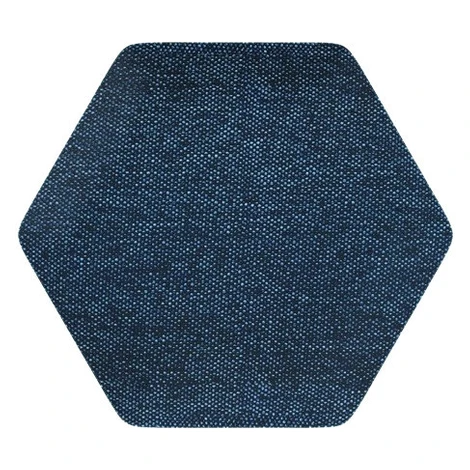 Čalouněný akustický panel nástěnný Luna 30 denim hexagon - Hexagon 6x15 cm Egibi