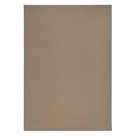 Kusový koberec Geometric Jute Blue, 200x290, béžová, chodba / předsíň, Flair Rugs