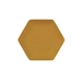Čalouněný akustický panel nástěnný Riwiera 41 hořčicová hexagon - Hexagon 6x15 cm Egibi