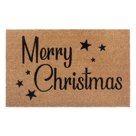 DOPRODEJ: 45x70 cm Rohožka Merry Christmas 105697 - na ven i na doma, 45x70, hnědá, chodba / pře Hanse Home