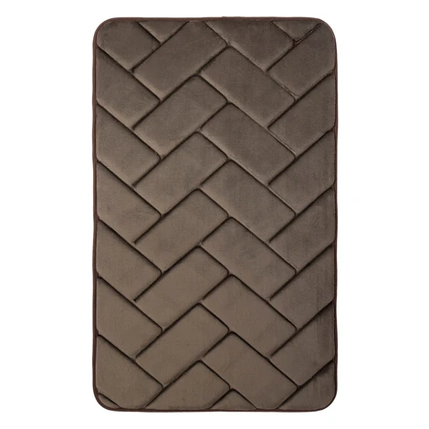Protiskluzová koupelnová předložka 3D 7288 coffee, 50x80, hnědá, koupelna, BO-MA