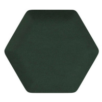 Čalouněný akustický panel nástěnný Riwiera 38 tm. zelená hexagon - Hexagon 6x15 cm Egibi