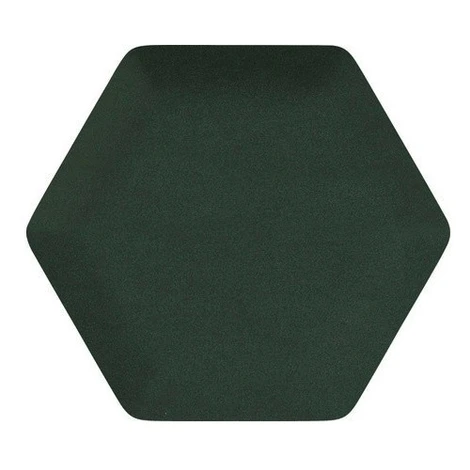 Čalouněný akustický panel nástěnný Riwiera 38 tm. zelená hexagon - Hexagon 6x15 cm Egibi