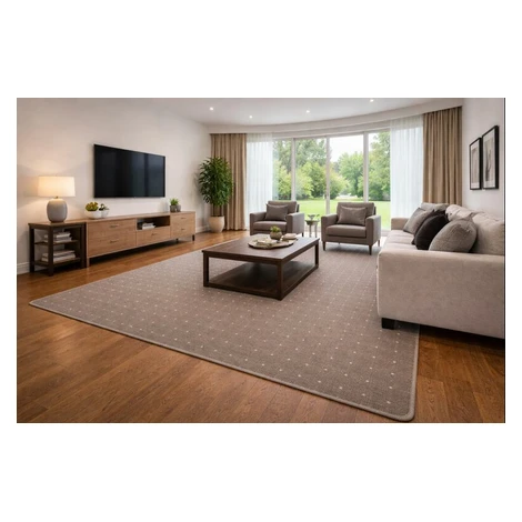 Kusový koberec Udinese hnědý čtverec, 120x120, hnědá, chodba / předsíň, Condor Carpets