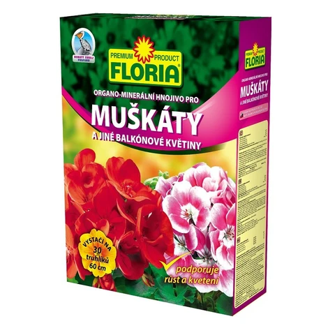 AGRO FLORIA Organominerálne hnojivo pre muškáty 2,5 kg