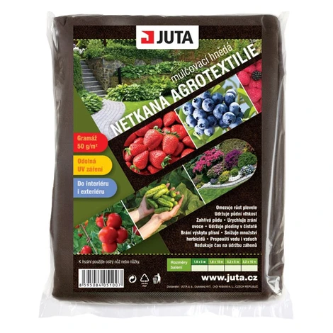 JUTA Netkaná mulčovacia textília 50 g/m² 3,2 x 10 m hnedá