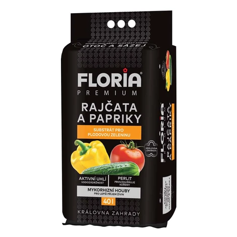 AGRO FLORIA PREMIUM Substrát pre paradajky a papriky (Otoč a saď) 40 l