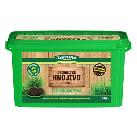AgroBio TRUMF - Trávnik baktéria organické trávnikové hnojivo 8 kg
