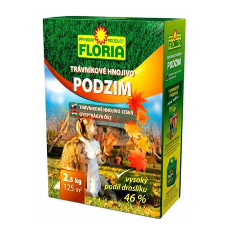 AGRO FLORIA Jesenné trávnikové hnojivo 2,5 kg