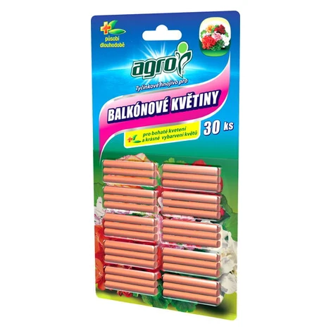 AGRO Tyčinkové hnojivo pre balkónové kvety 30 ks