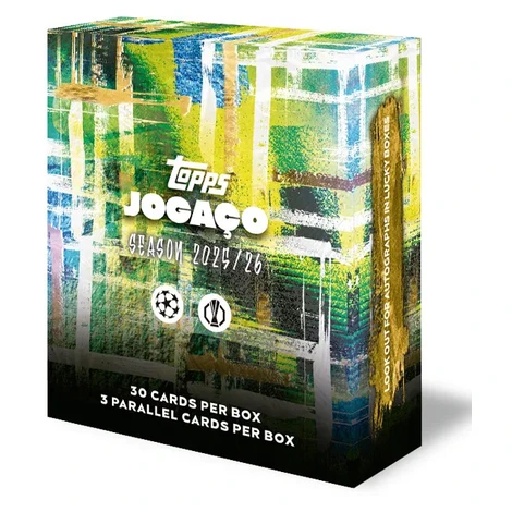 Futbalové karty Topps Chrome UEFA Club Competitions 2025/2026 JOGAÇO box