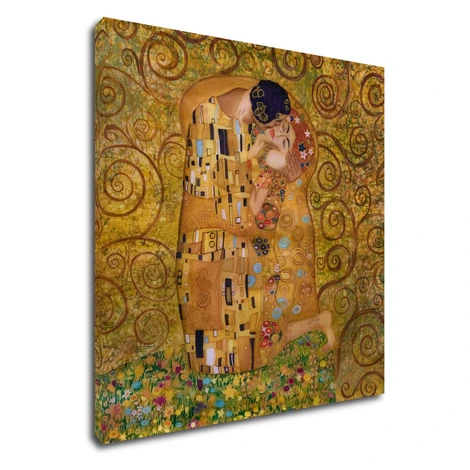 Impresi Obraz Reprodukcia Gustav Klimt bozk - 70 x 70 cm
