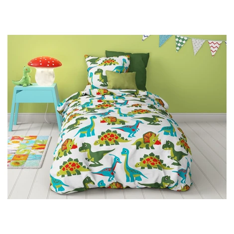Mistral Home detská obliečka flanel Dino 140x200/70x90 cm