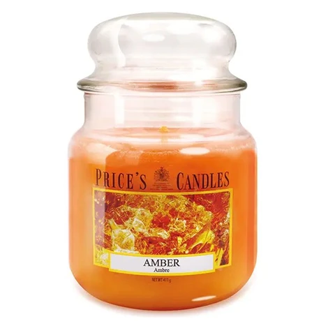 PRICE´S MIDI sviečka v skle Amber - horenie 90h