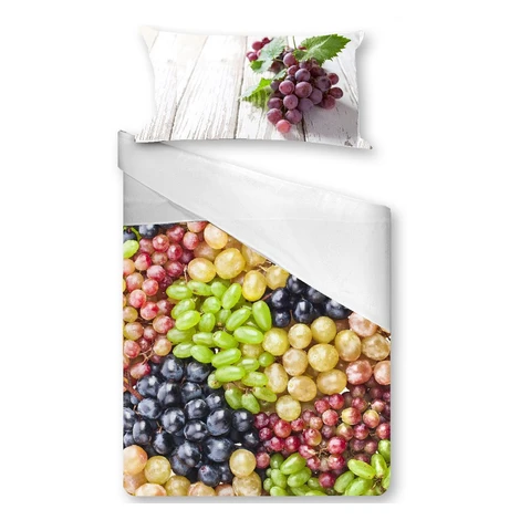 Gipetex Natural Dream 3D talianská obliečka 100% bavlna Grapes - 140x200 / 70x90 cm