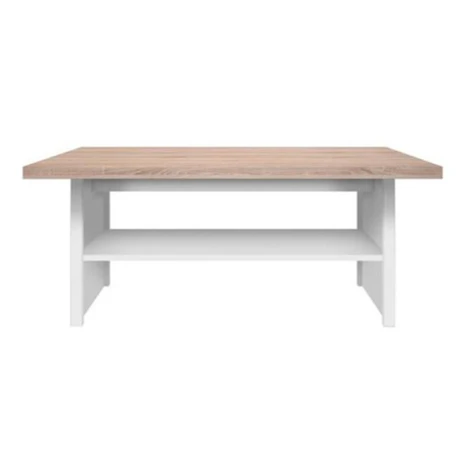 Konferenčný stôl TOPTY — 115x55x48 cm, dub sonoma/biela Tempo Kondela