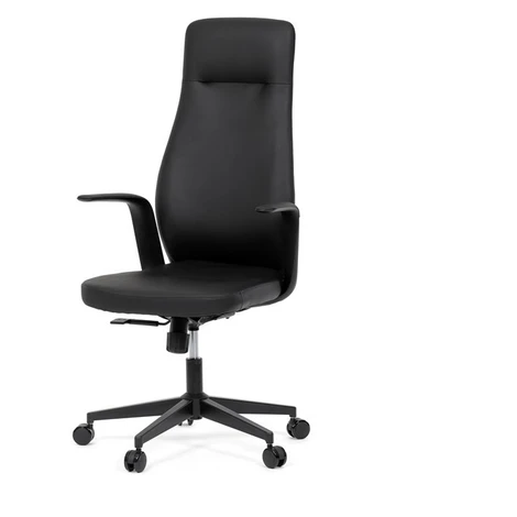 Kancelárska stolička ORBIT – čierna eko-koža s hojdacím mechanizmom Autronic
