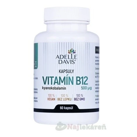 Adelle Davis Vitamín B12 500 mcg 60 kapsúl