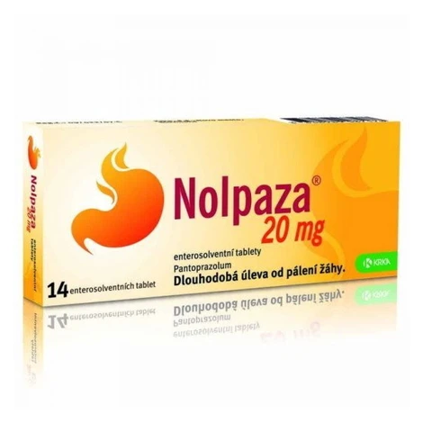 Nolpaza 20 mg na zmiernenie pálenia záhy 14 tbl