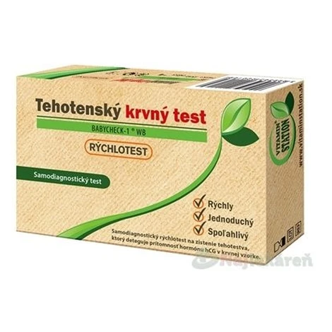 VITAMIN STATION Tehotenský test BABYCHECK-1 WB, 1x1set