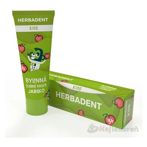 HERBADENT KIDS Bylinná zubná pasta JABLKO 75 g