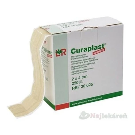 CURAPLAST SENSITIVE poinjekčná náplasť (rolka 250 ks) 1ks