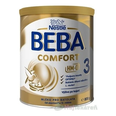 BEBA COMFORT 3 HM-O pokračovacie dojčenské mlieko 800g