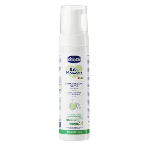 CHICCO Šampón a kondicionér na vlasy soufflé Baby moments Kids 150ml, 0m+