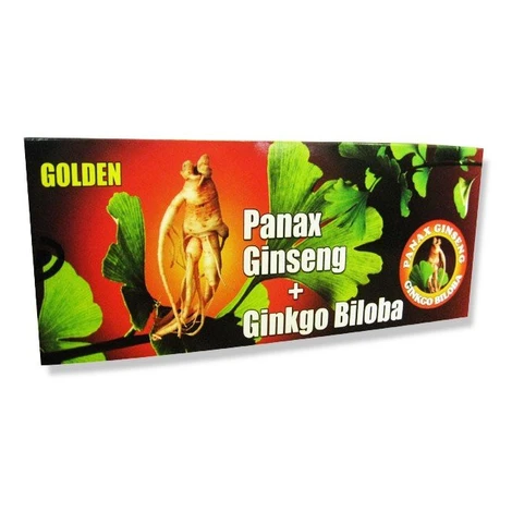 Golden Panax Ginseng + Ginkgo Biloba + Magnézium 10x10 ml