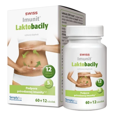 Imunit Swiss Laktobacily Imunit 60+12 kapsúl