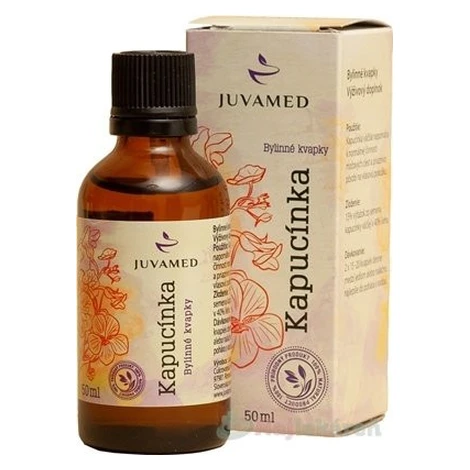 JUVAMED Kapucínka bylinné kvapky na močové cesty 50 ml
