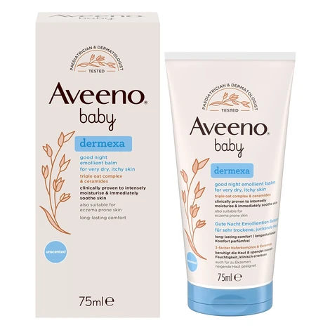 Aveeno Baby DERMEXA Good night emolienčný balzam na dobrú noc 75ml