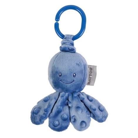 Nattou Lapidou chobotnička vibračná na C krúžku dark blue 20 cm 876520