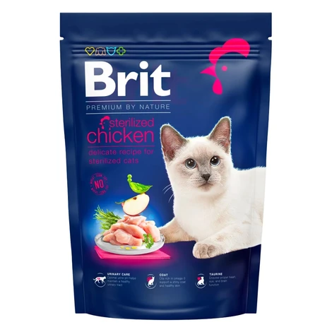 Brit Granuly pre mačky Premium by Nature Cat Sterilized Chicken 800 g