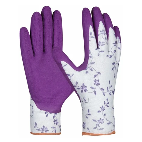 GEBOL Dámske záhradné rukavice Flower Lila, veľ. 8/M