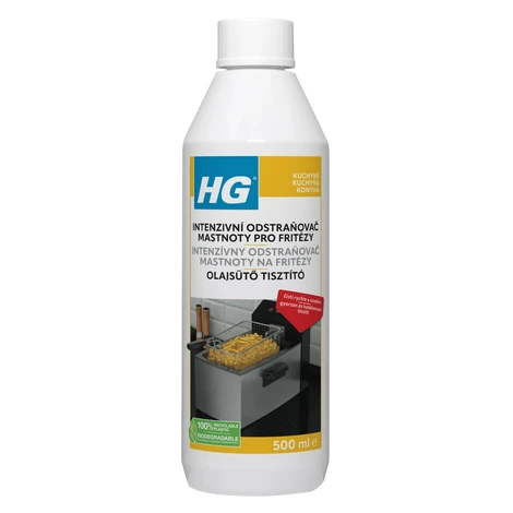HG Intenzívny odstraňovač mastnoty pre fritézy 500 ml