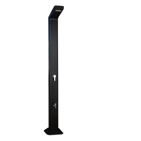 MARIMEX Solárna sprcha UNO hliníková s LED osvetlením 35 l, 229,5 cm