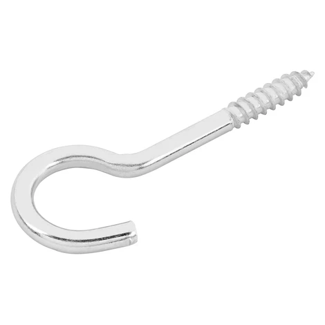 LUX-TOOLS Hák na šnúru na bielizeň pozinkovaný pr. 5,2 mm x 80 mm, 2 ks