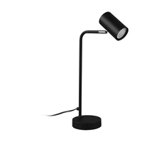 Trio Stolová lampa Marley čierny matný kov, 1 x GU10, 45 x 12 cm
