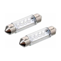 COMPASS Autožiarovka 4 x LED sufit, 12 V modrá, 2 ks