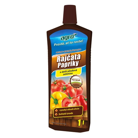 AGRO Kvapalné organo-minerálne hnojivo pre paradajky a papriky 1 l