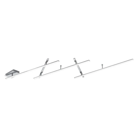 Trio Stropné LED svietidlo Indira, matný nikel, 3 x 6 W + 2 x 3,5 W, 245 cm
