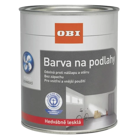 OBI Náter na podlahy hodvábne lesklý oxidovo červený 2,5 l