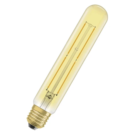 OSRAM LED žiarovka VINTAGE 1906 TUBULAR 35 FILAMENT E27 4W 400lm 2000K 32x185mm