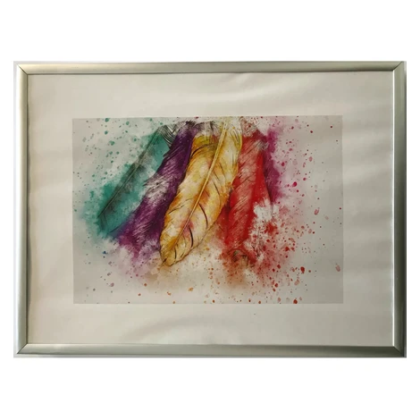 Bondecor Hliníkový fotorám, lišta šírka 10 mm, strieborný, 10 x 15 cm