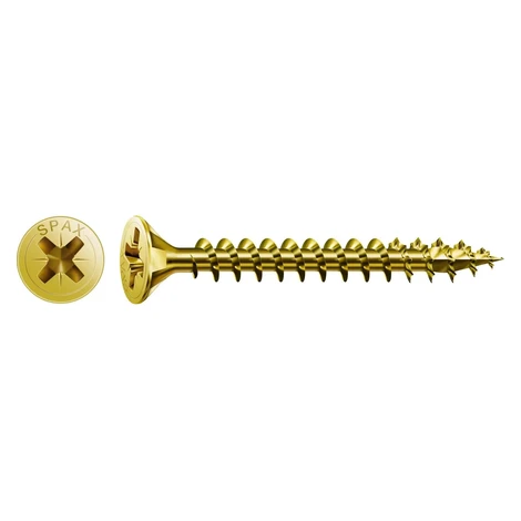 Spax Uni skrutka zápust.hlava PZ/Z2 4CUT a plný závit Yellox 45 x 30 mm 150 ks